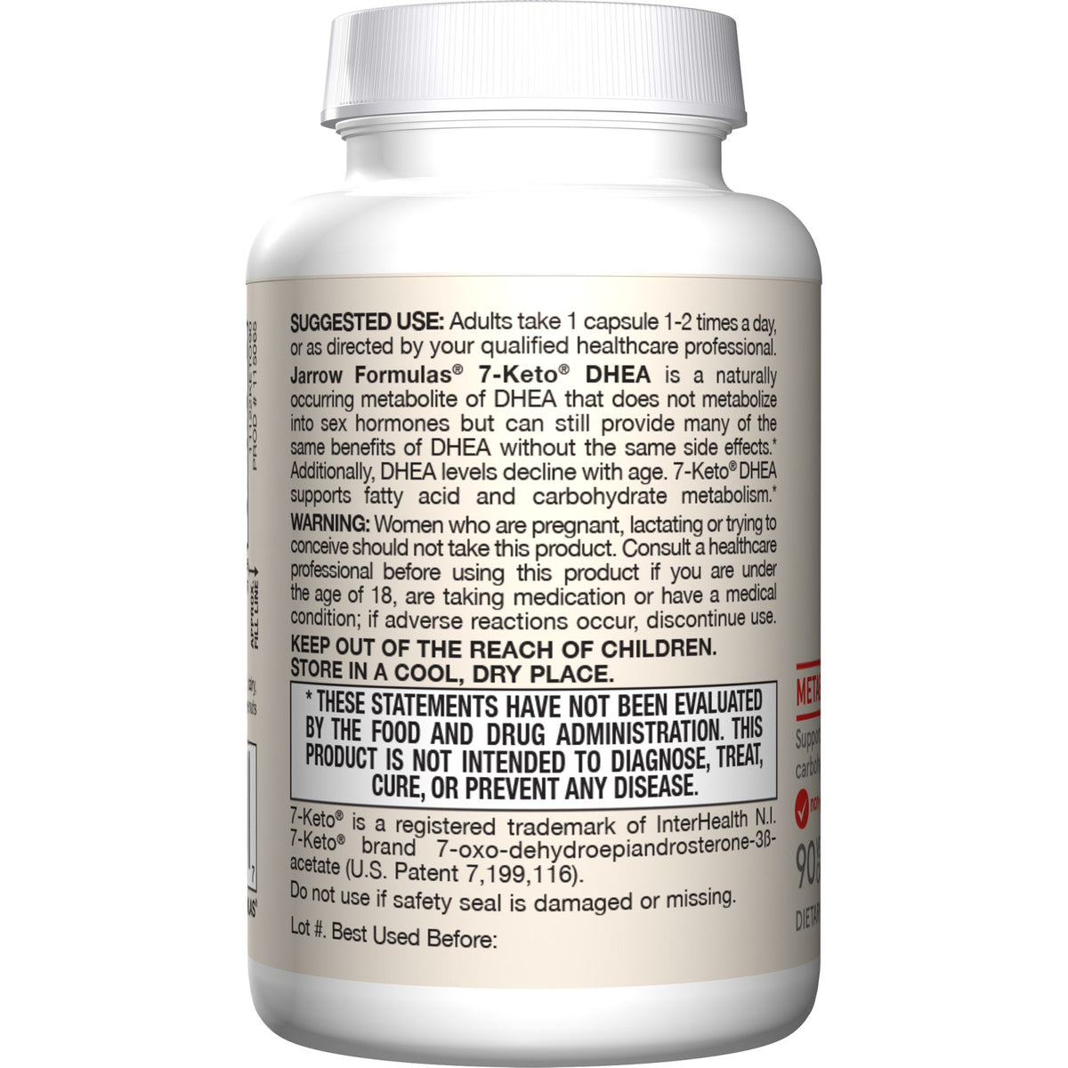 Jarrow Formulas 7-Keto DHEA 90 Capsule