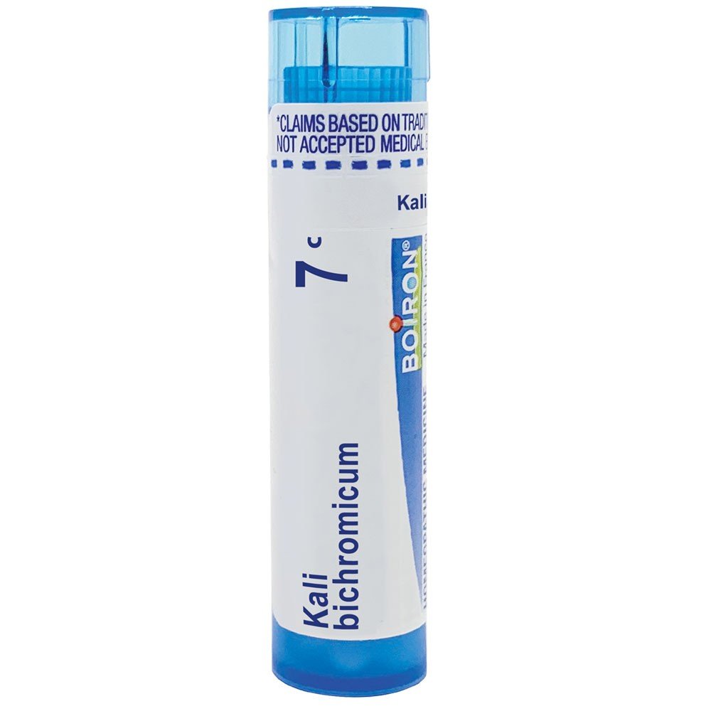 Boiron Kali Bichromicum 7C Homeopathic Single Medicine For Cough, Cold &amp; Flu 80 Pellet