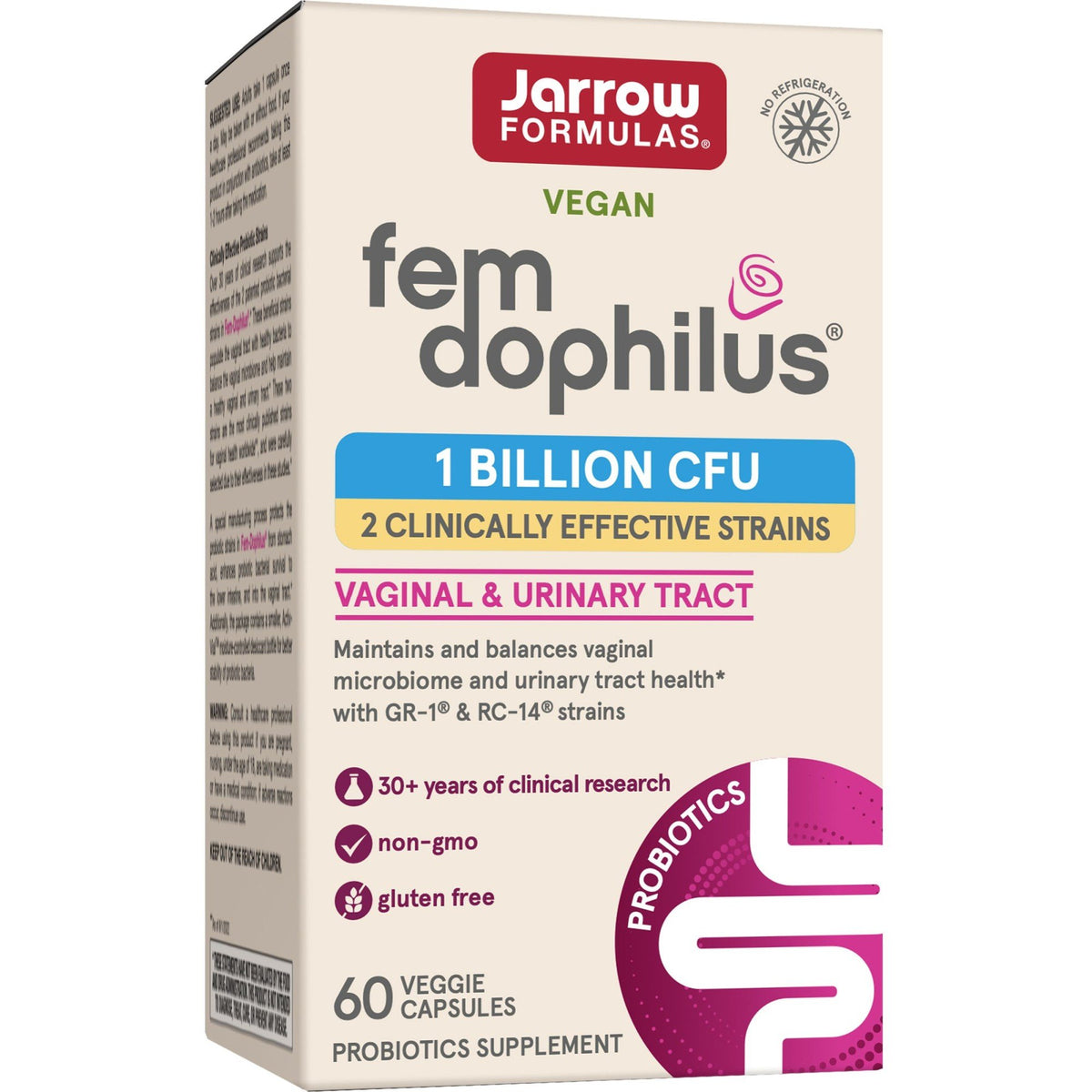 Jarrow Formulas Fem-Dophilus Shelf Stable 60 Capsule