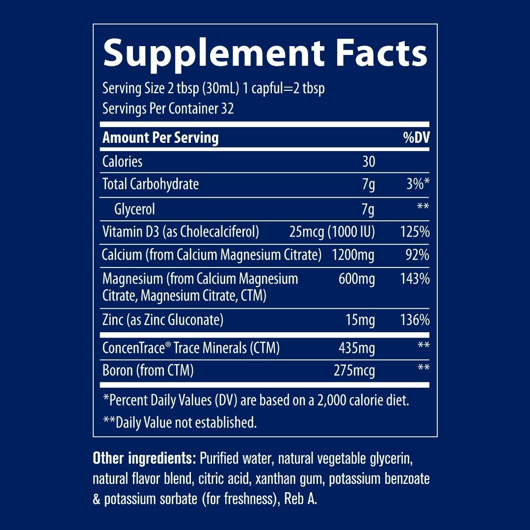 Trace Minerals LiquiMins Cal/Mag/Zinc Pina Colada 32 oz Liquid