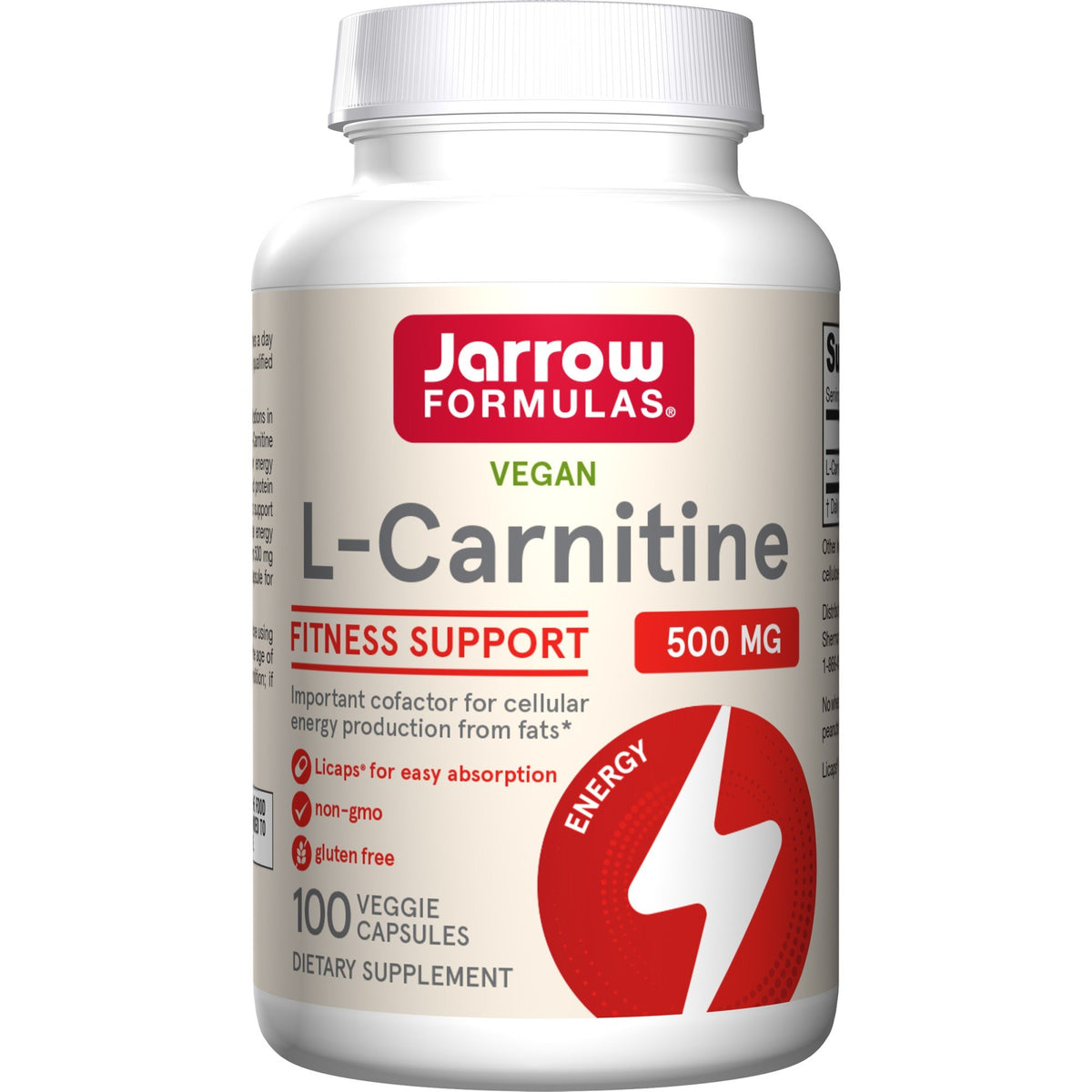 Jarrow Formulas L-Carnitine 500mg 100 VegCap