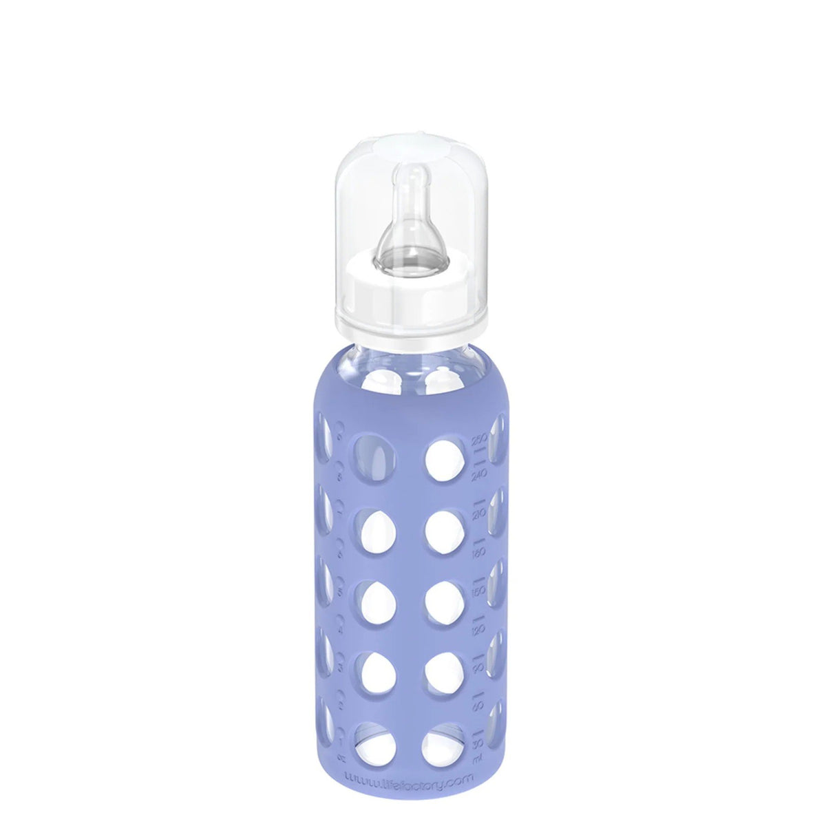Lifefactory Glass Baby Bottle Blueberry 9 oz Bottle