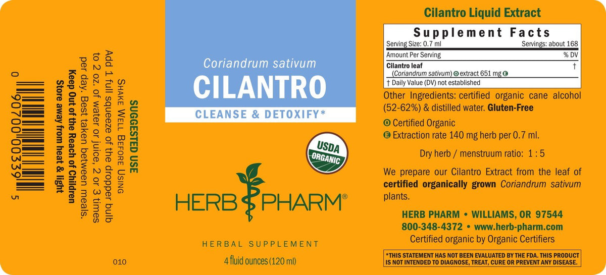 Herb Pharm Cilantro 4 oz Liquid