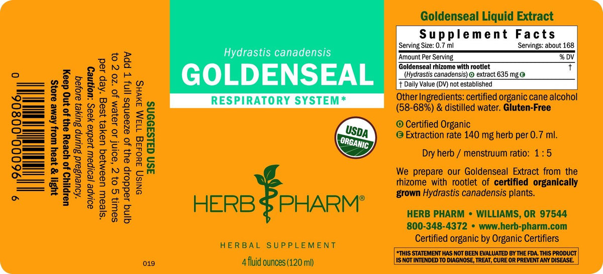 Herb Pharm Goldenseal 4 oz Liquid