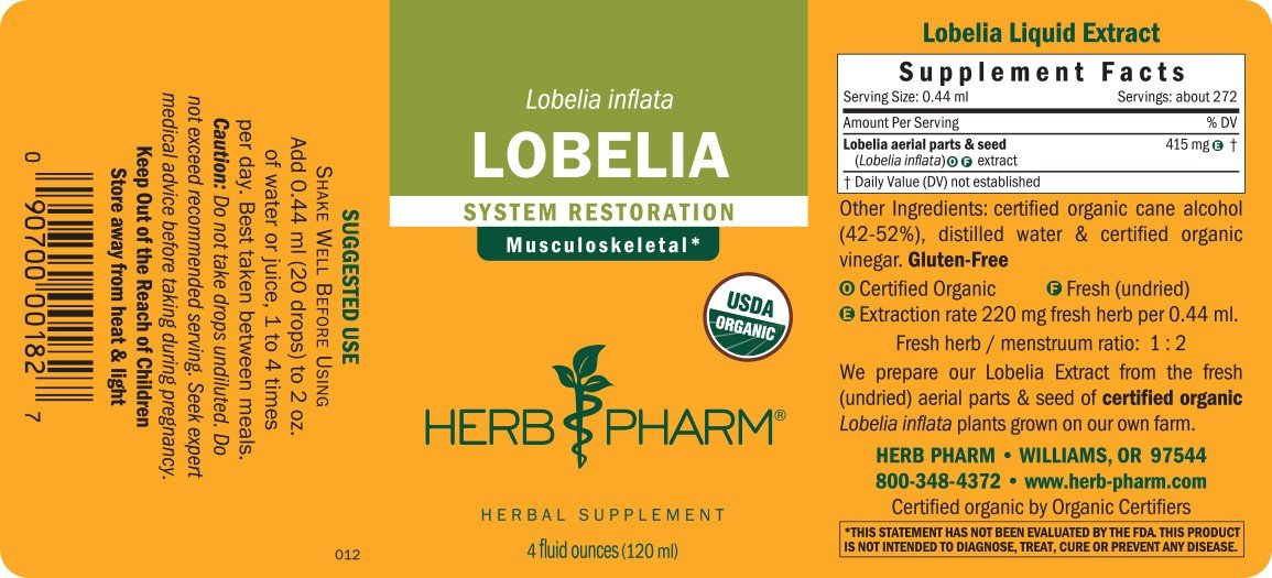 Herb Pharm Lobelia 4 oz Liquid