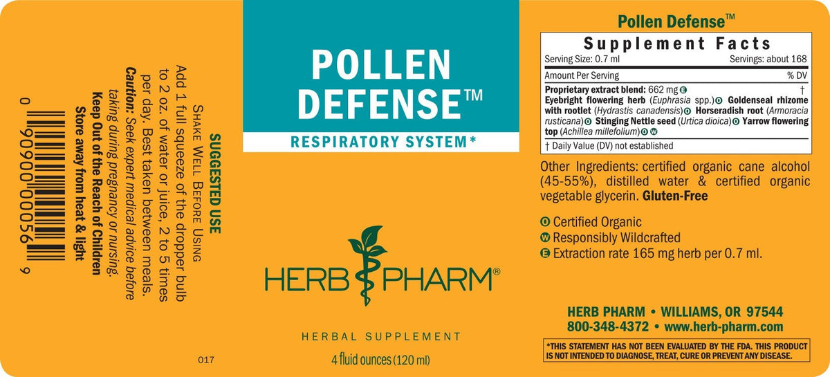Herb Pharm Pollen Defense Compound 4 oz Liquid