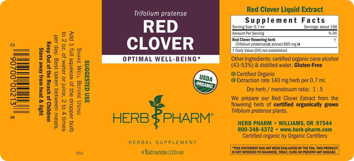 Herb Pharm Red Clover 4 oz Liquid