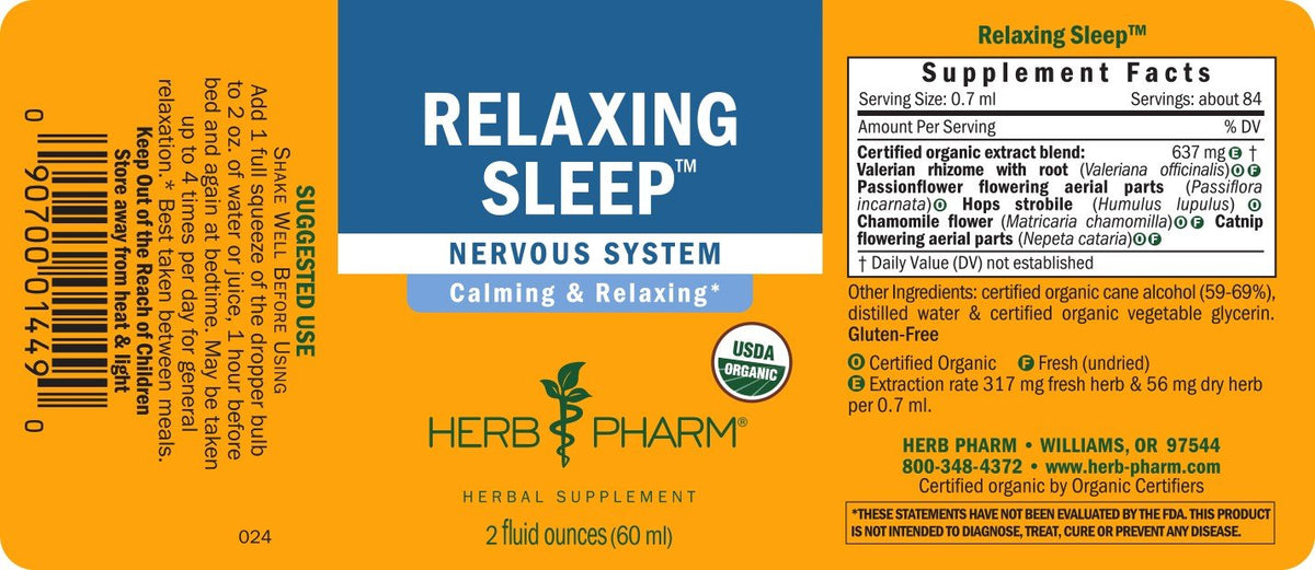 Herb Pharm Relaxing Sleep 2 oz Liquid