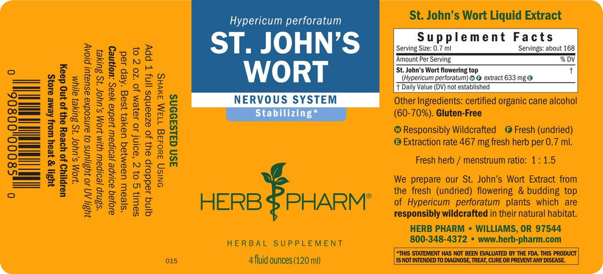 Herb Pharm St. John's Wort Extract 4 oz Liquid