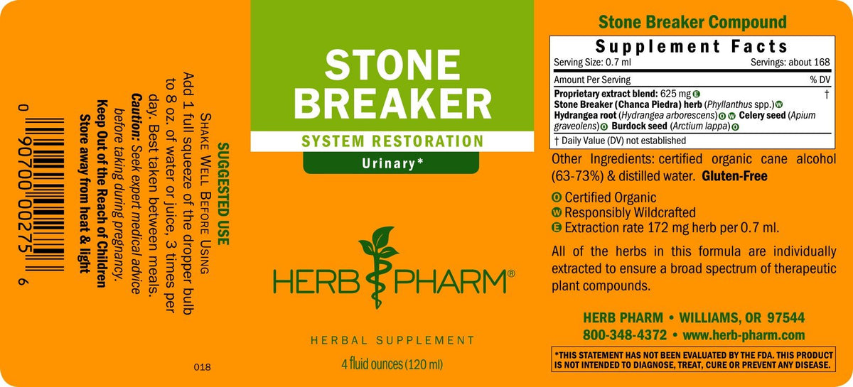 Herb Pharm Stone Breaker 4 oz Liquid