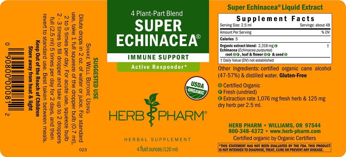 Herb Pharm Super Echinacea Extract 4 oz Liquid