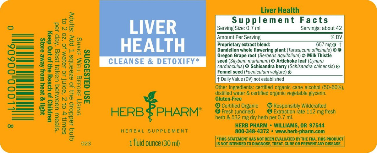 Herb Pharm Liver Health 1 oz Liquid