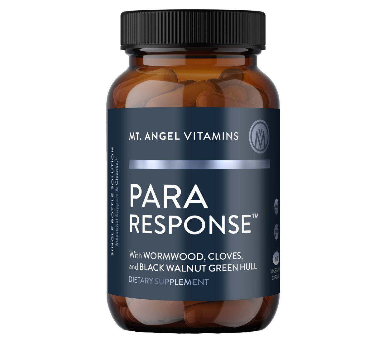 Para Response | Mt. Angel Vitamins | Wormwood | Cloves | Black Walnut Green Hull | Gastrointestinal Response | Immune System | Gluten Free | Non GMO | Vegetarian | Dietary Supplement | 60 Capsules | VitaminLife