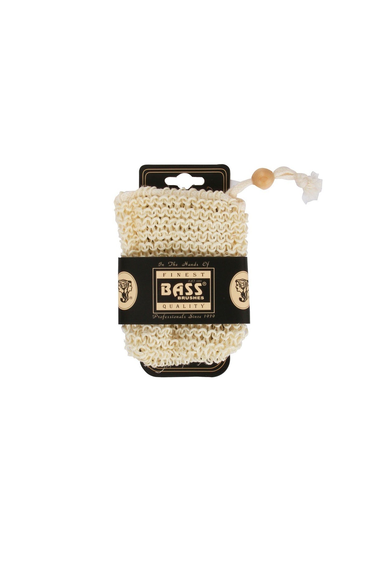 Bass Brushes Ayate Soap Holder Pouch With Drawstring 100% Natural Fibers Firm 1 Pouch