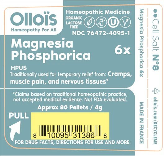 Ollois Homeopathics Cell Salt #8 - Magnesia Phosphorica 6x - Organic &amp; Vegan 80 Pellet