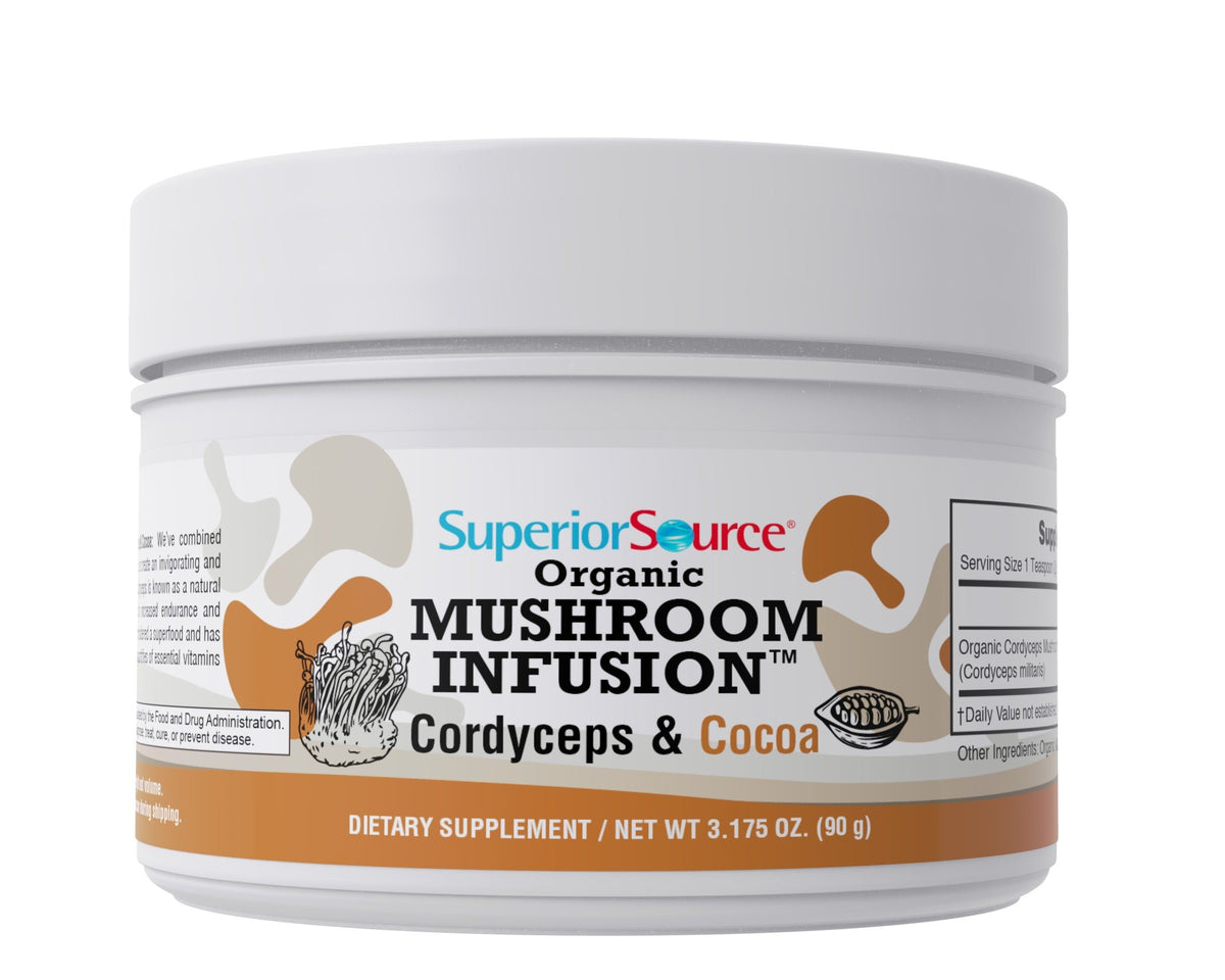 Superior Source Mushroom Infusion Cordyceps & Cocoa 3.18 oz Powder