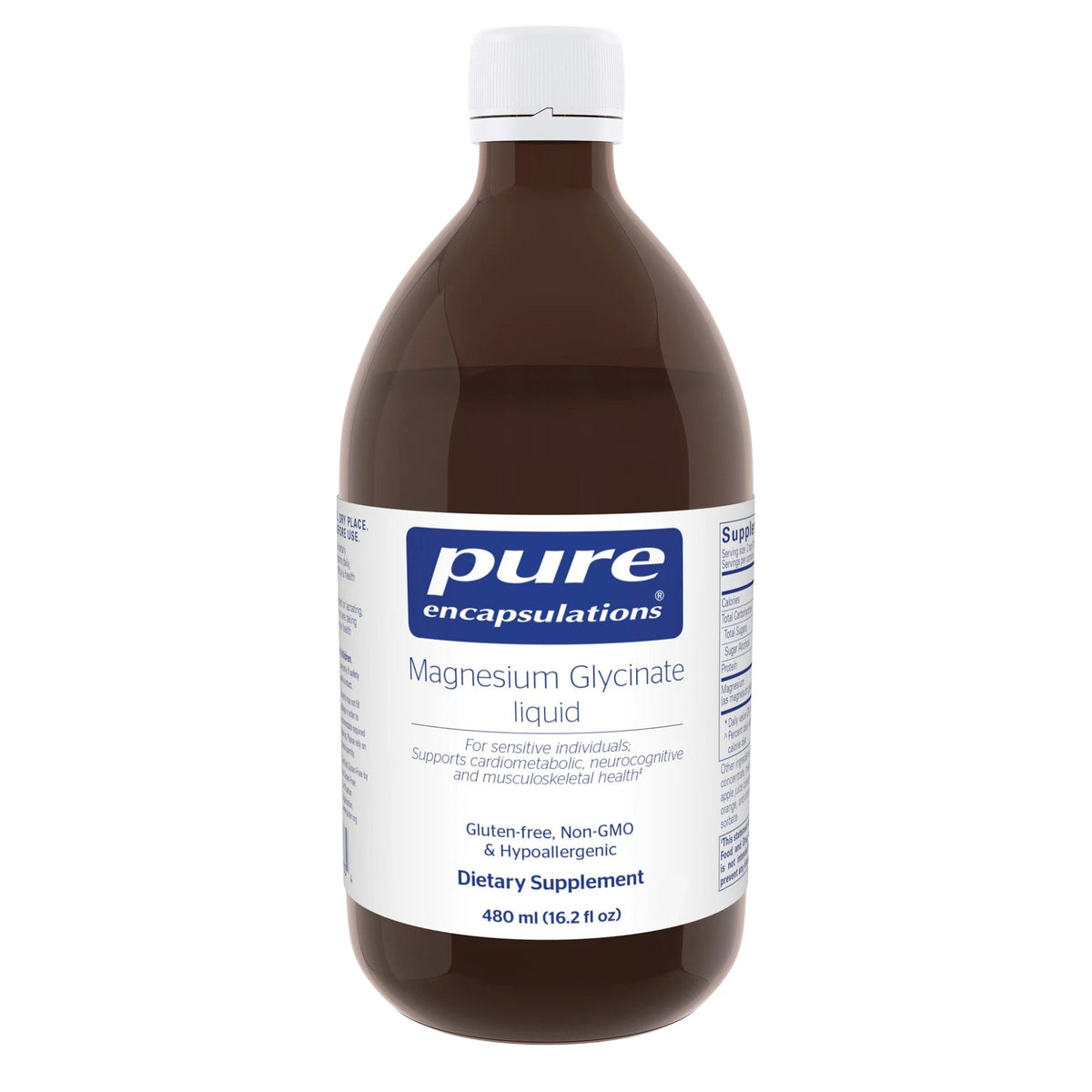 Pure Encapsulations Magnesium Glycinate Liquid 480 mL (16.2 fl oz.) Liquid