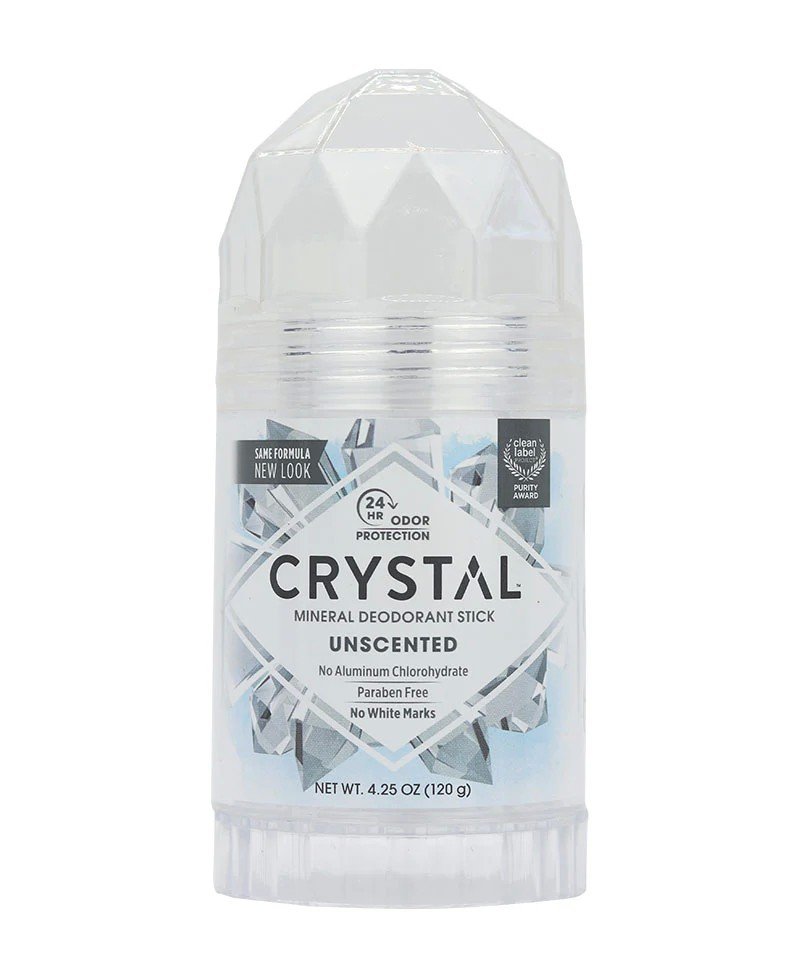 Crystal Body Deodorant Mineral Deodorant Stick Unscented 4.25 oz. Stick