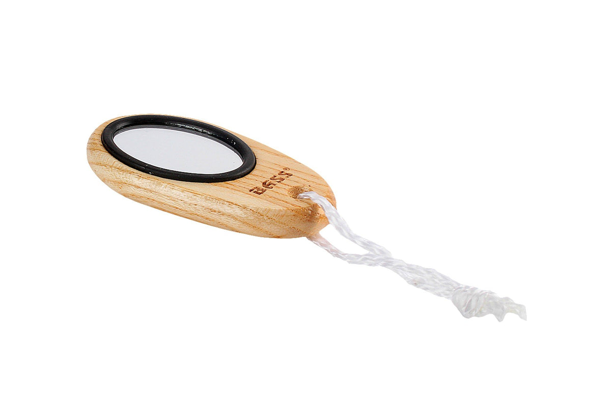Bass Brushes Small / Purse Round Wood Mirror No Handle 1 Mirror