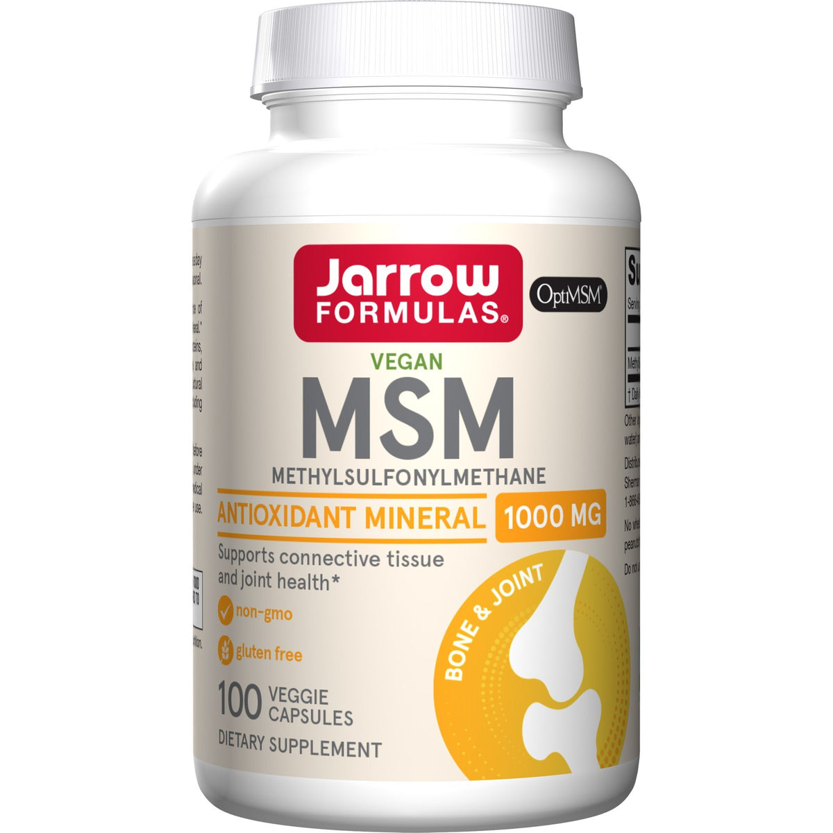 Jarrow Formulas MSM Sulfur 1000 mg 100 Capsule