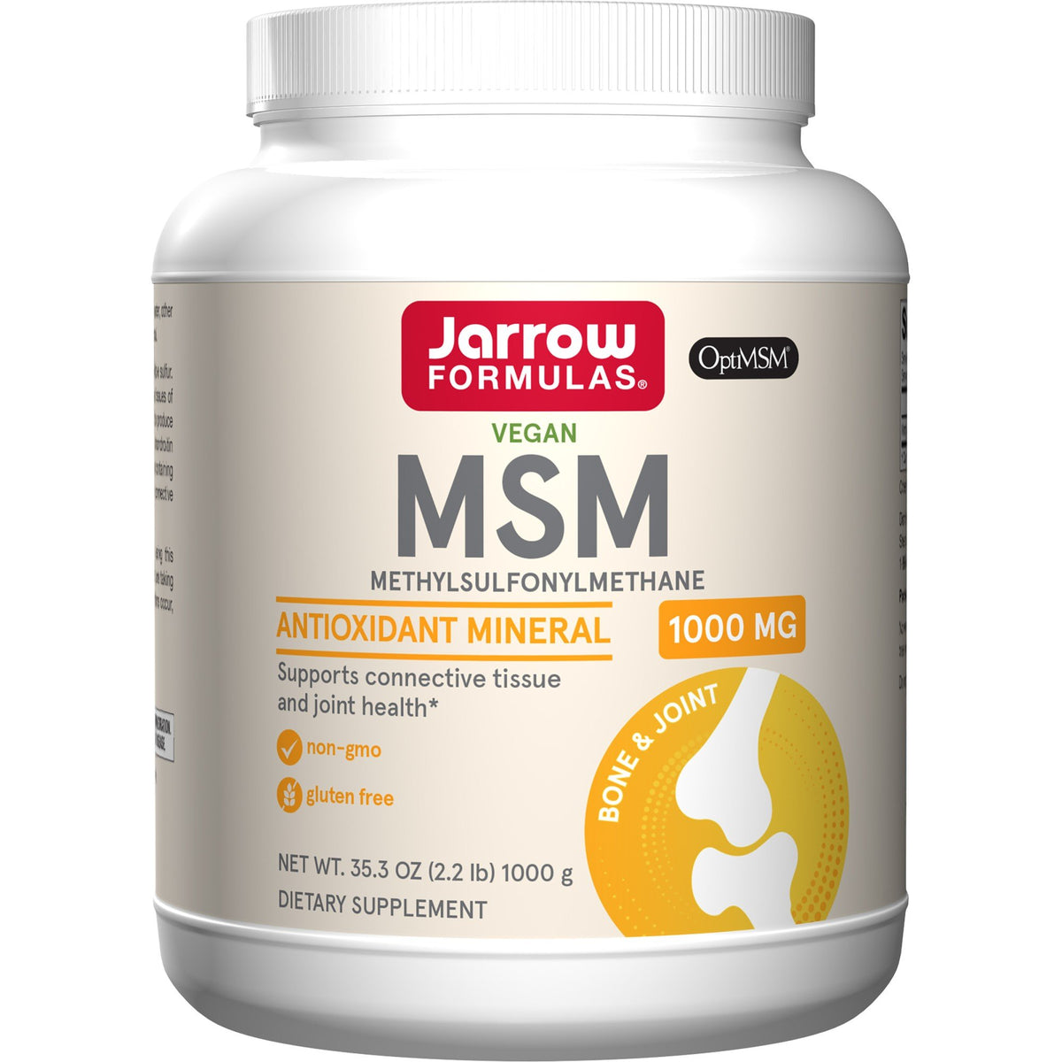 Jarrow Formulas MSM Sulfur 1000 mg 1000 g Powder