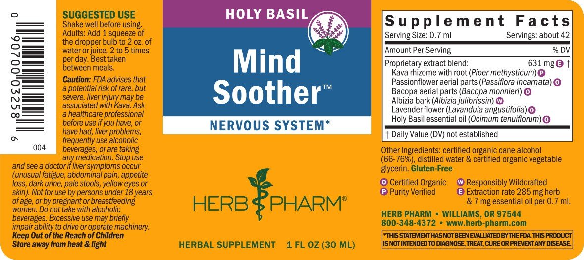 Herb Pharm Mind Soother Holy Basil 1 oz Liquid