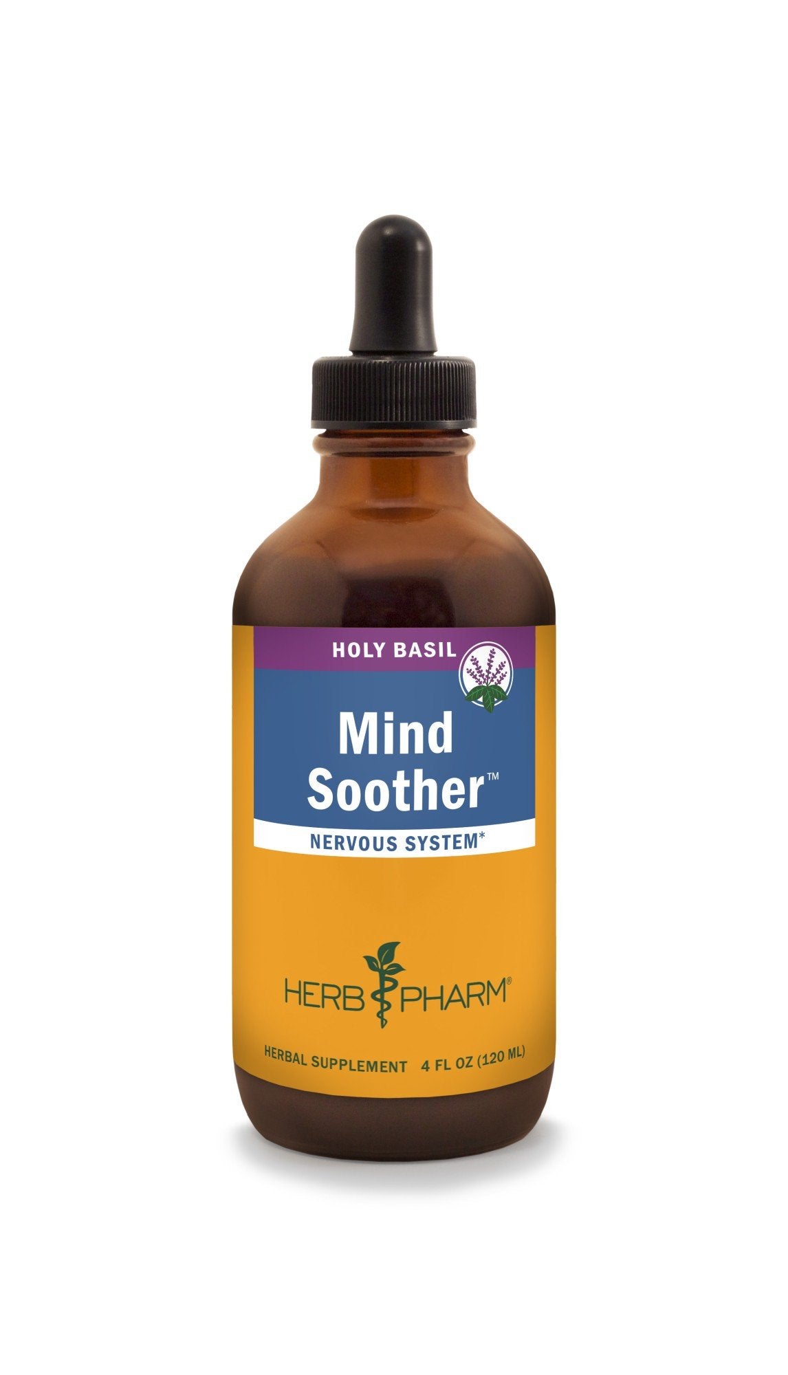 Herb Pharm Mind Soother Holy Basil 4 oz Liquid