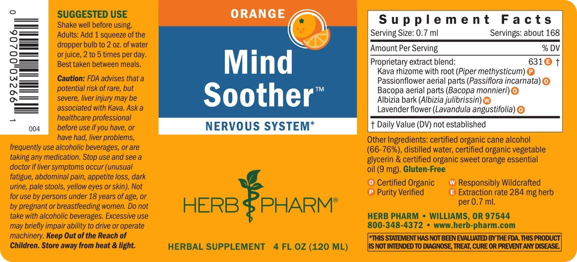 Herb Pharm Mind Soother Orange 4 oz Liquid