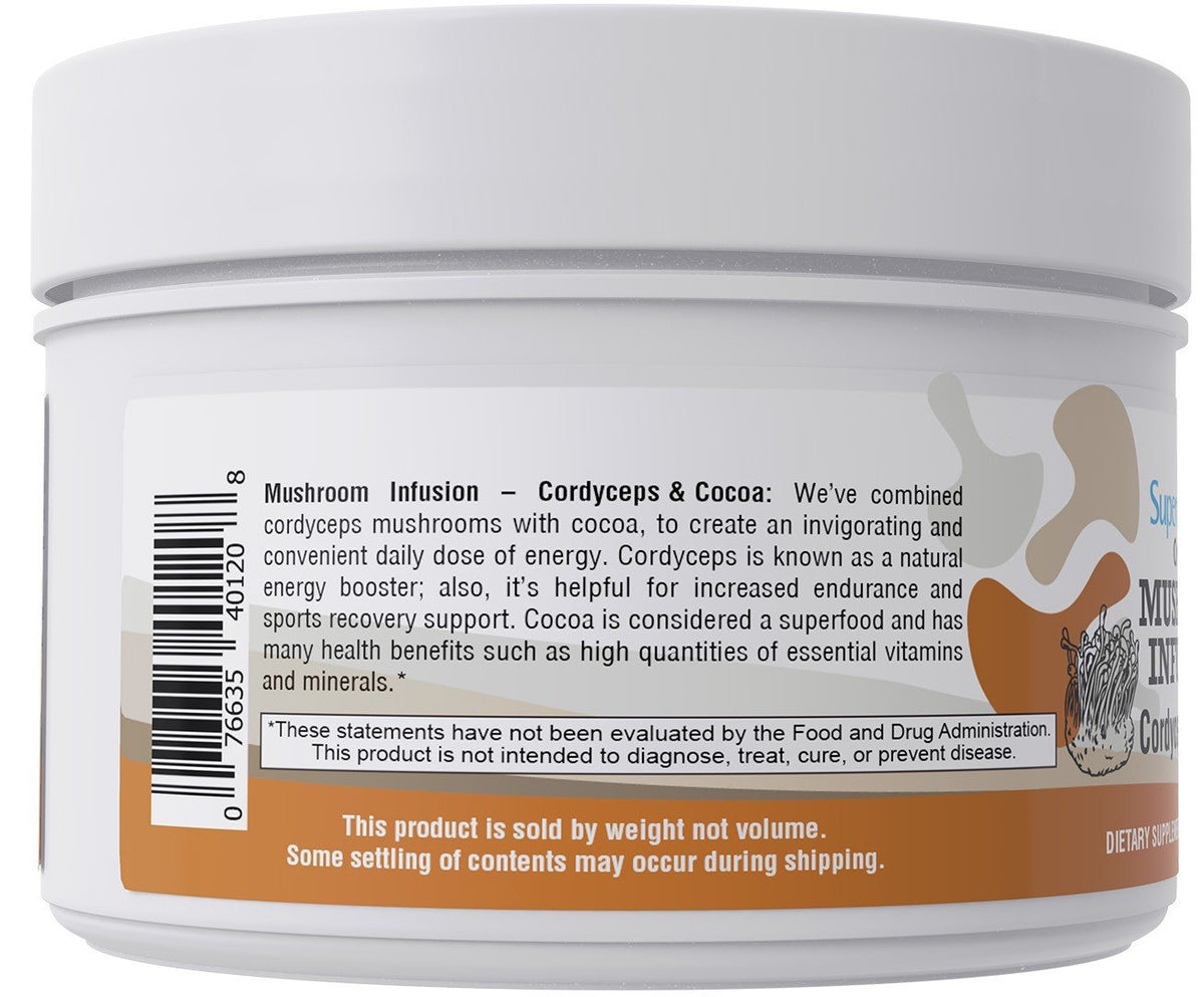 Superior Source Mushroom Infusion Cordyceps &amp; Cocoa 3.18 oz Powder