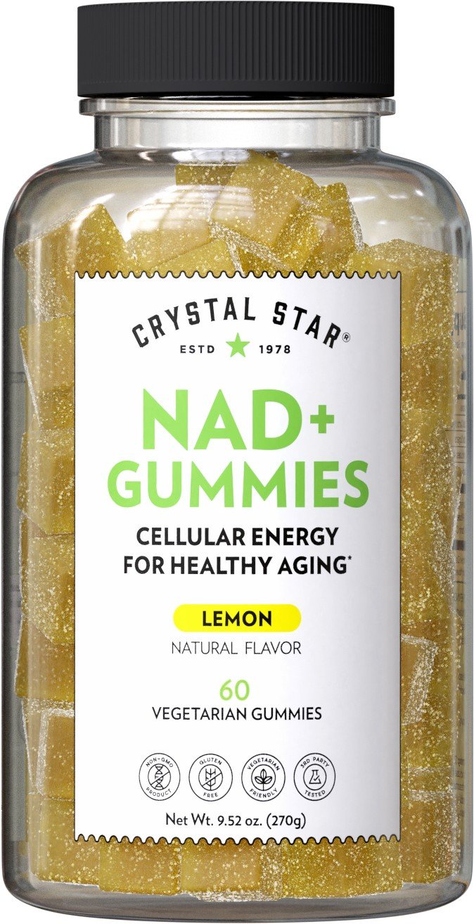 Crystal Star NAD + Gummies Lemon 60 Gummy