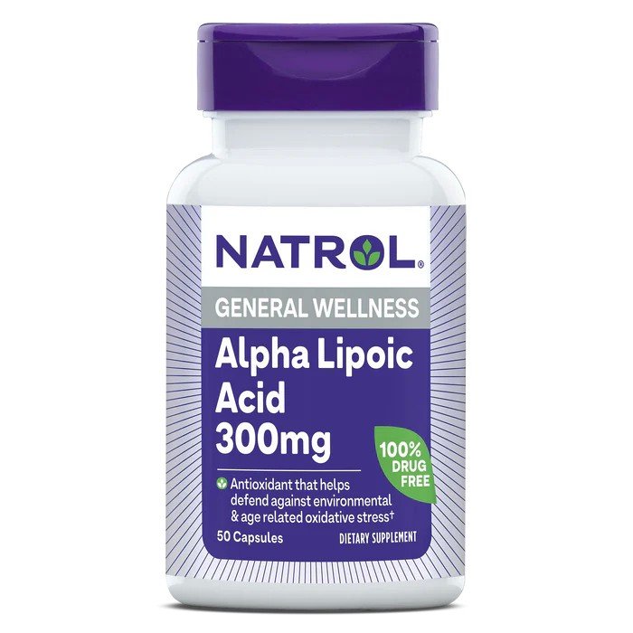 Natrol Alpha-Lipoic Acid 300mg 50 Capsule