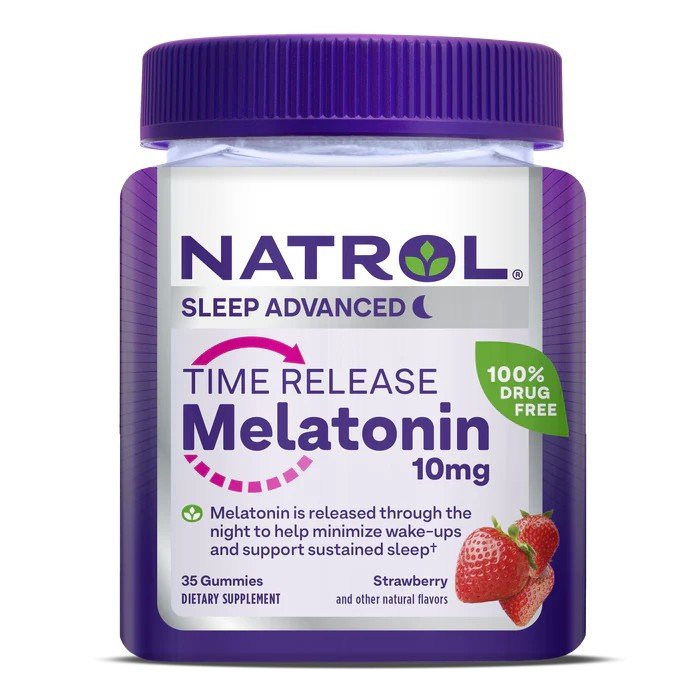 Natrol Melatonin Gummies Time Release - 10mg - Strawberry 35 Gummy