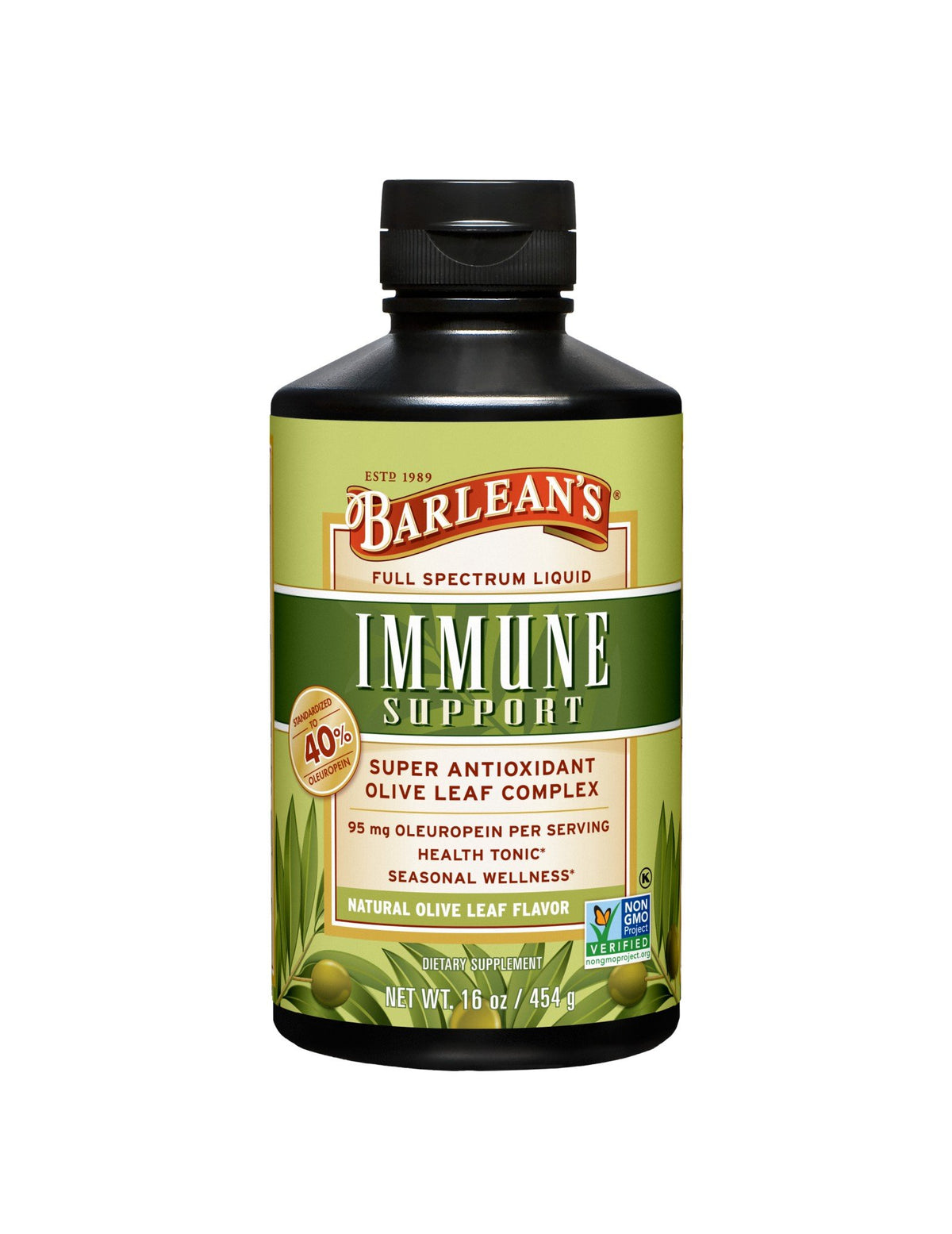 Barlean's Immune Support Natural Flavor 16 oz Liquid