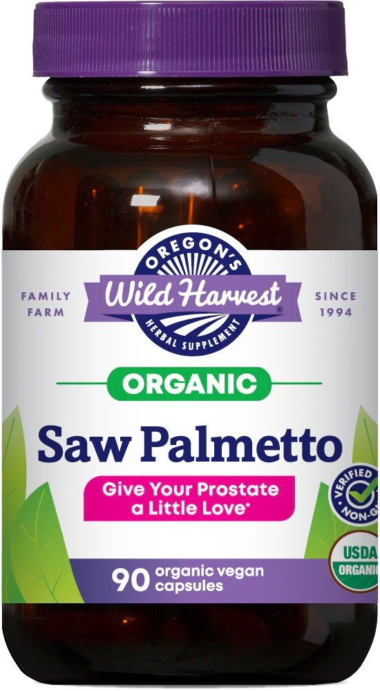 Oregon's Wild Harvest Organic Saw Palmetto 90 Vegan Capsule