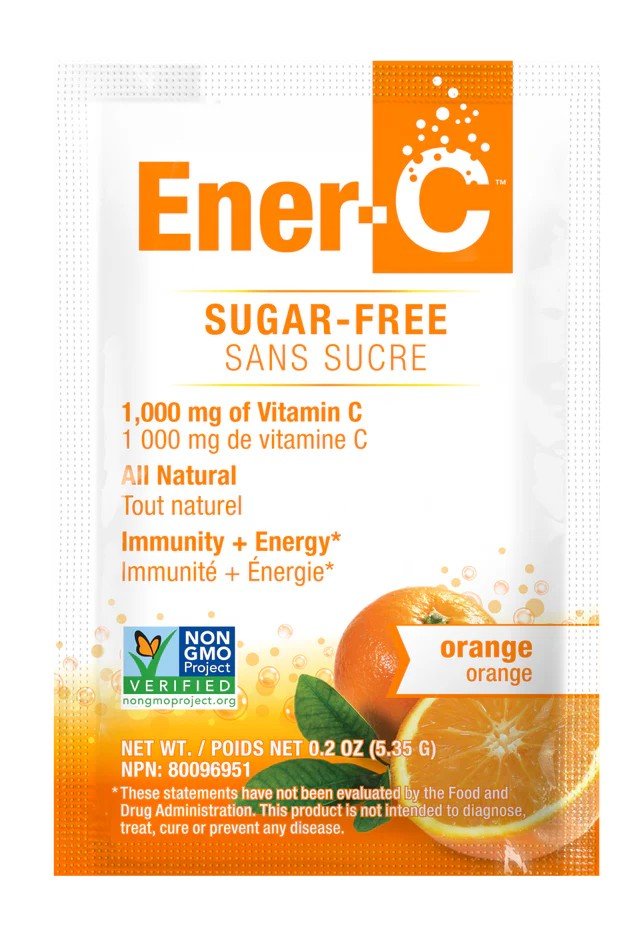 Ener-Life Ener-C-Multivitamin Drink Mix-1,000 mg-Vitamin C-Sugar Free-Orange-30 Count 5.78 oz(163.8 g) Powder