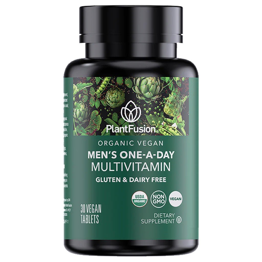 PlantFusion Vegan Men's Organic One-A-Day Multi 30 Tablet