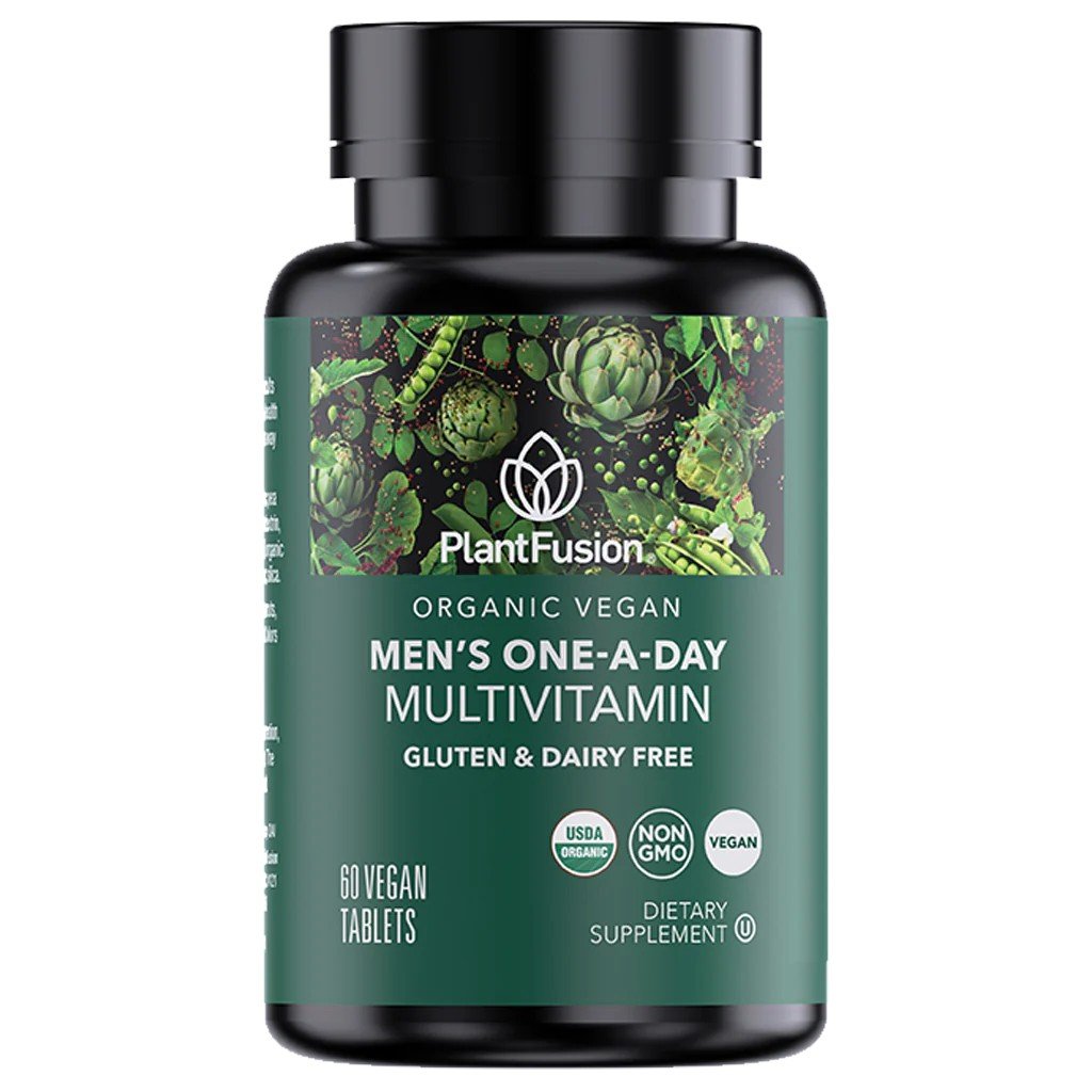 PlantFusion Vegan Men's Organic One-A-Day Multi 60 Tablet