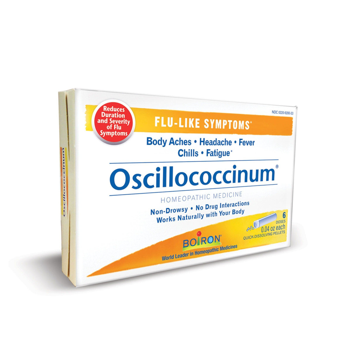 Boiron Oscillococcinum Homeopathic Medicine For Flu-Like Symptoms 6 Dose