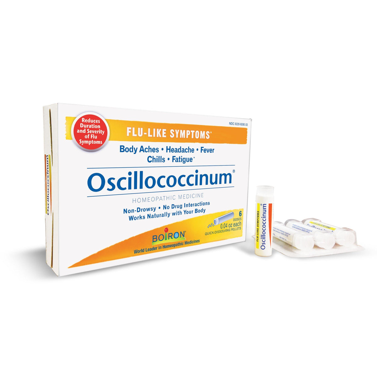 Boiron Oscillococcinum Homeopathic Medicine For Flu-Like Symptoms 6 Dose