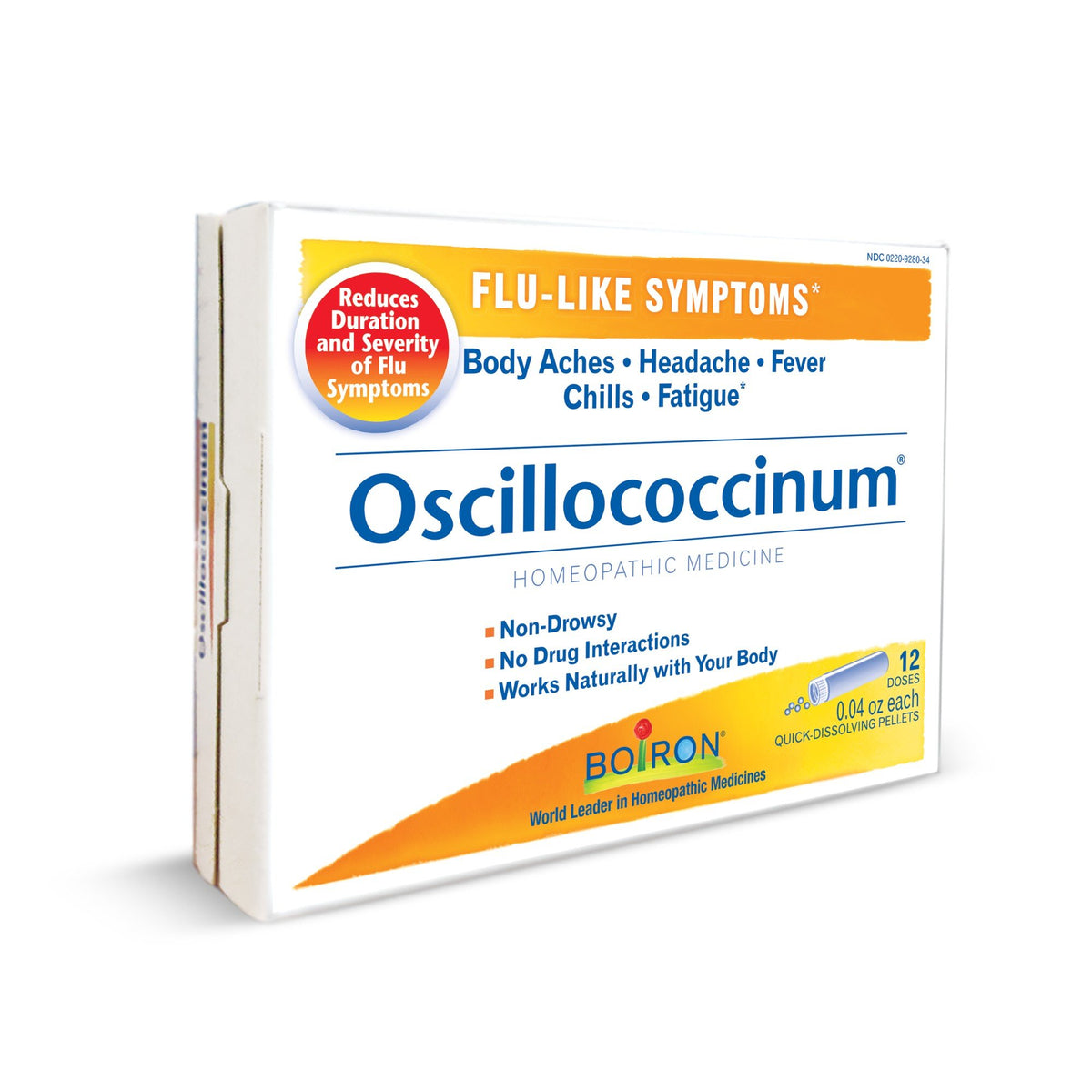 Boiron Oscillococcinum Homeopathic Medicine For Flu-Like Symptoms 12 Doses