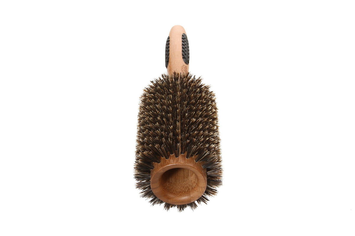 Bass Brushes Professional Length Round Extra Large Brush 100% Pure Boar Bristles 1 Brush