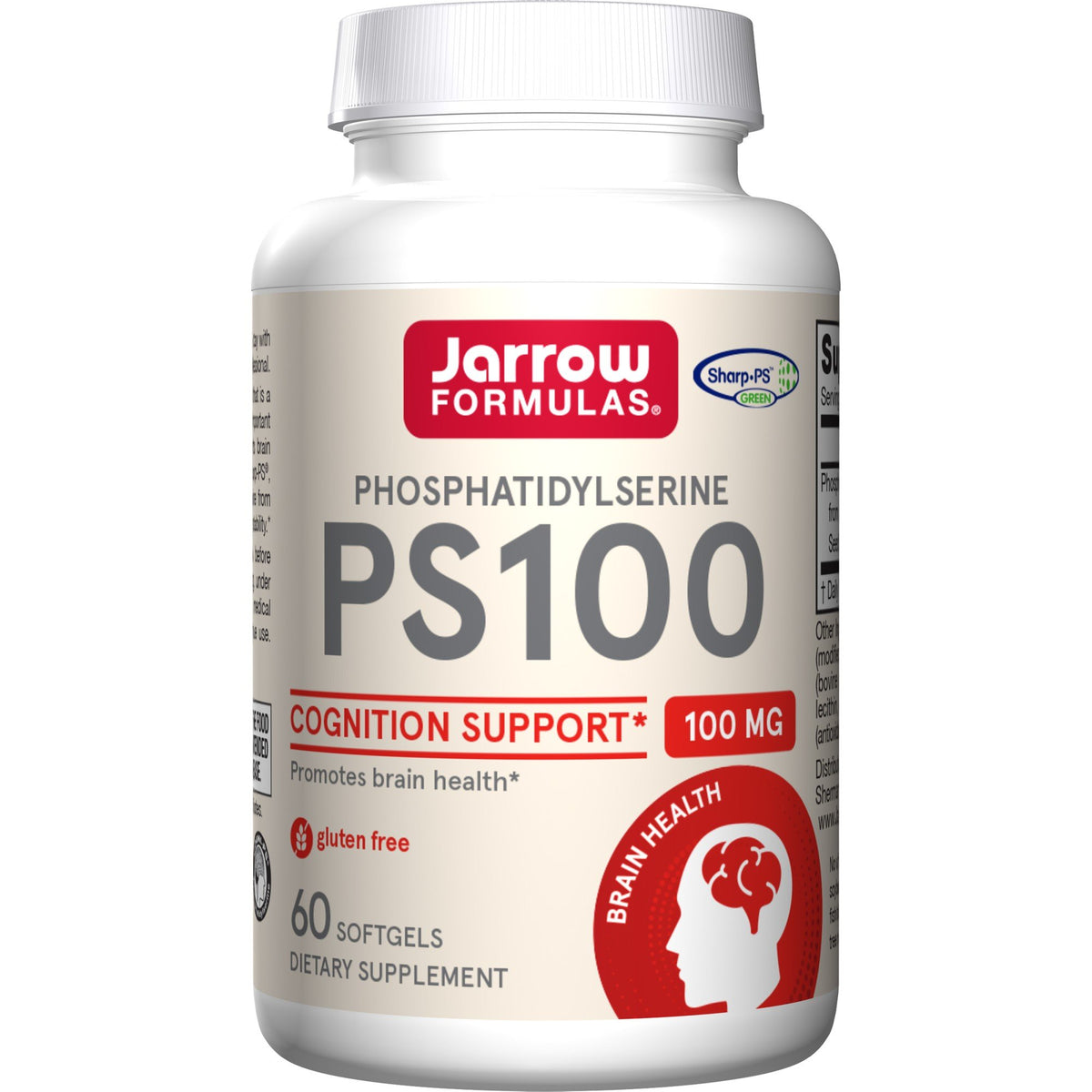 Jarrow Formulas PS-100 (Phosphatidylserine) 100mg 60 Softgel