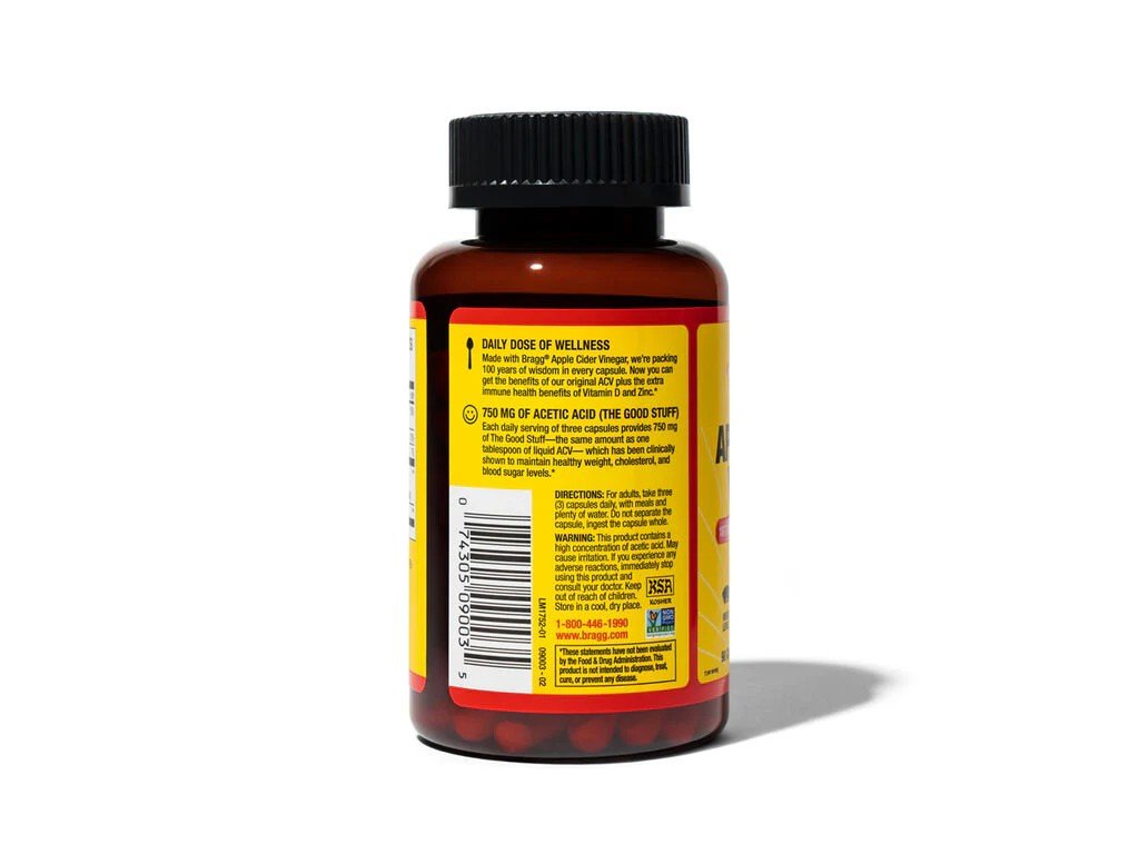 Bragg Apple Cider Vinegar 90 Capsule