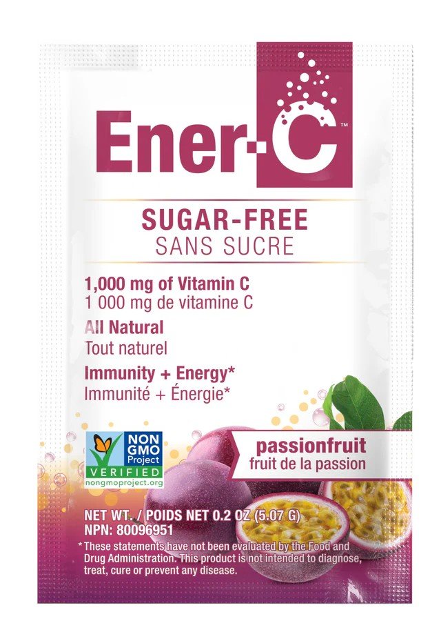 Ener-Life Ener-C-Multivitamin Drink Mix-1,000 mg-Vitamin C-Sugar Free-Passionfruit-30 Count 5.78 oz(163.8 g) Powder