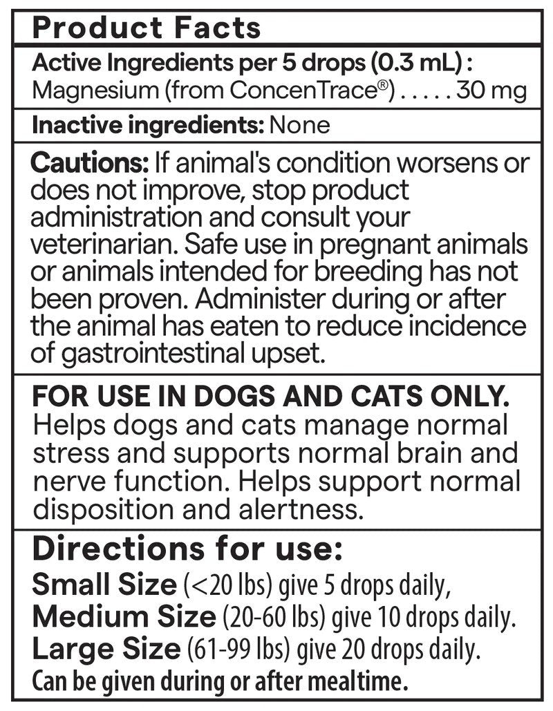 Trace Minerals Pet Calming Drops 1 oz (30 ml) Liquid