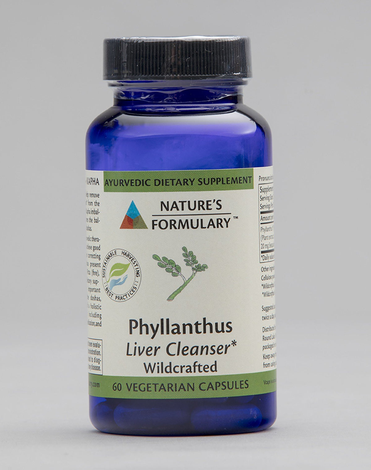 Nature&#39;s Formulary Phyllanthus 60 VegCap