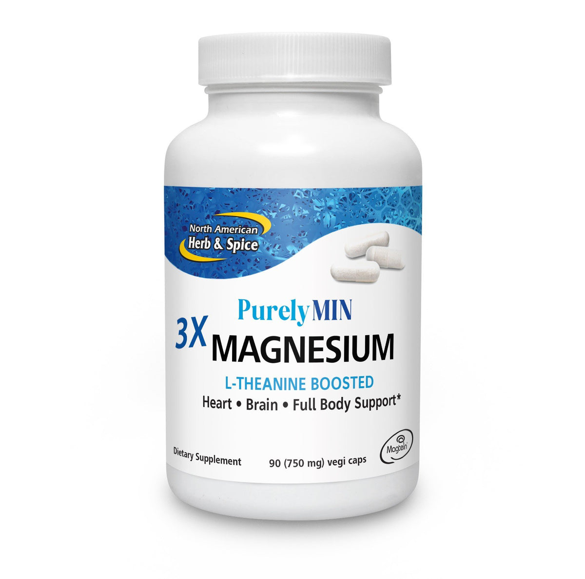 North American Herb & Spice Purely Min Magnesium 90 VegCap