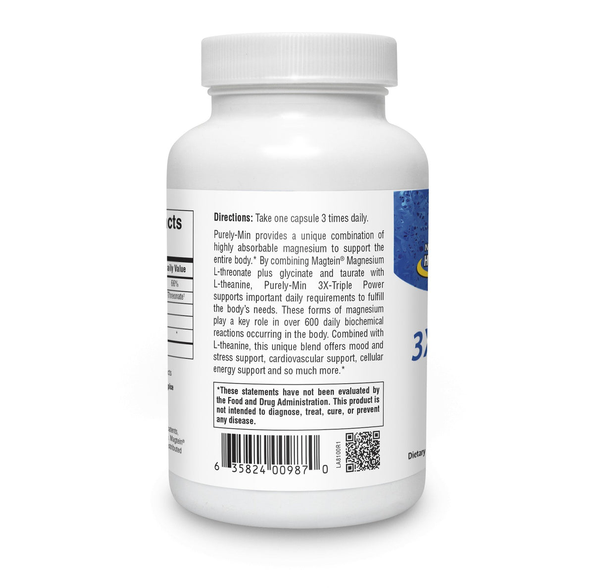 North American Herb & Spice Purely Min Magnesium 90 VegCap