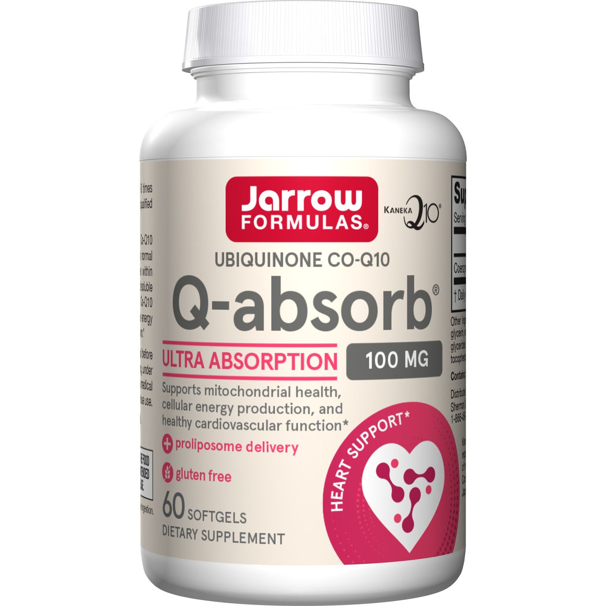 Jarrow Formulas Q-absorb Co-Q10 100mg 60 Softgel