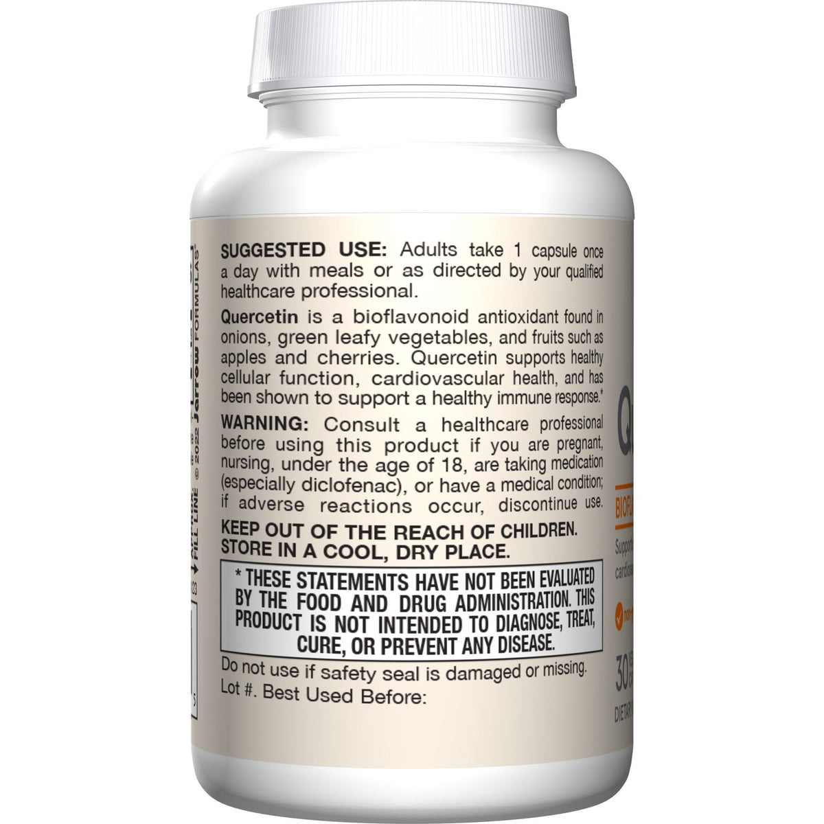 Jarrow Formulas Quercetin 500mg 30 VegCap